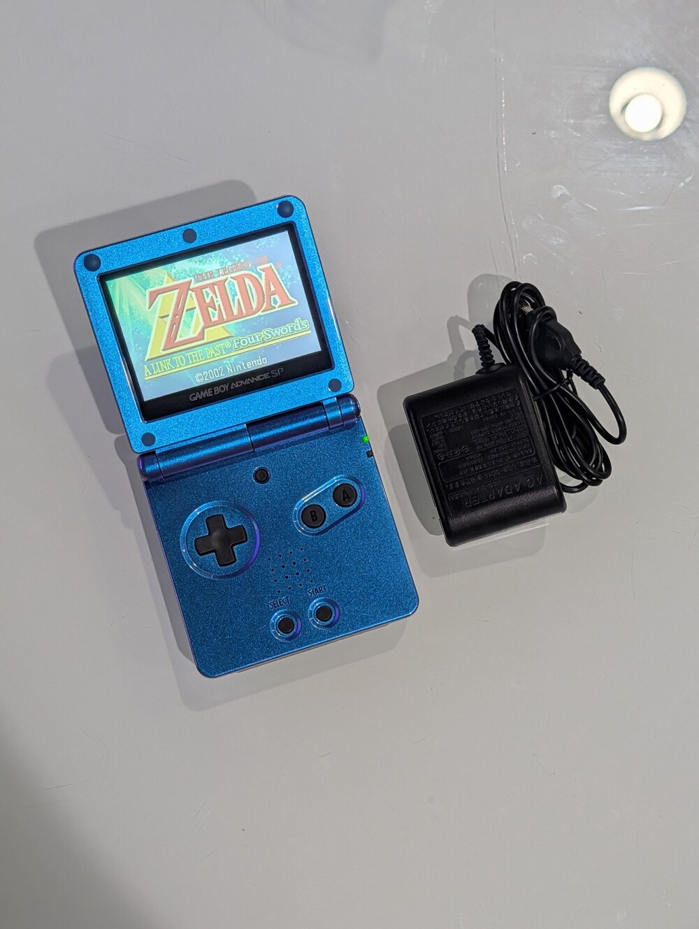 Metallic Blue Purple Nintendo Game Boy Advance SP GBA SP System w/ v5 IPS Screen